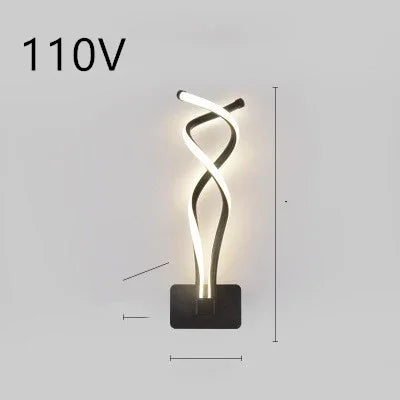 Nordic LED Wall Lamp - Minimalist Bedside Light for Bedroom