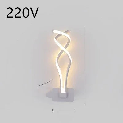 Nordic LED Wall Lamp - Minimalist Bedside Light for Bedroom