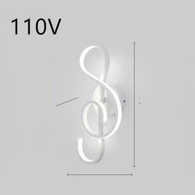Nordic LED Wall Lamp - Minimalist Bedside Light for Bedroom