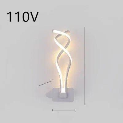 Nordic LED Wall Lamp - Minimalist Bedside Light for Bedroom