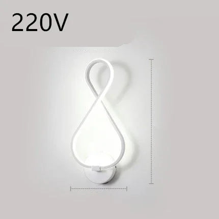 Nordic LED Wall Lamp - Minimalist Bedside Light for Bedroom