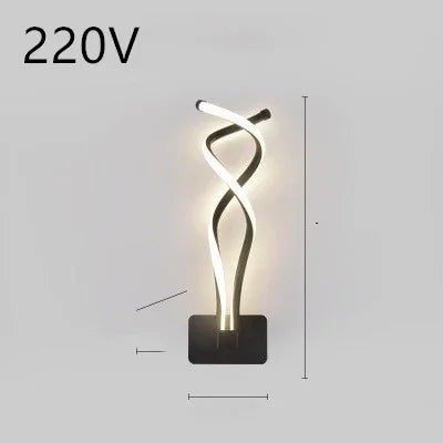 Nordic LED Wall Lamp - Minimalist Bedside Light for Bedroom