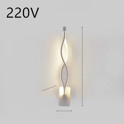 Nordic LED Wall Lamp - Minimalist Bedside Light for Bedroom