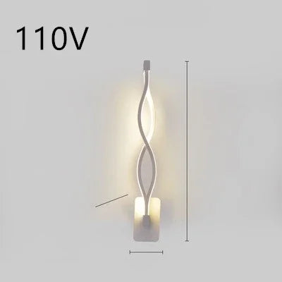 Nordic LED Wall Lamp - Minimalist Bedside Light for Bedroom