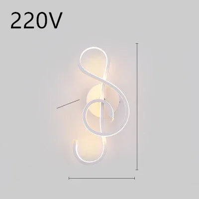 Nordic LED Wall Lamp - Minimalist Bedside Light for Bedroom