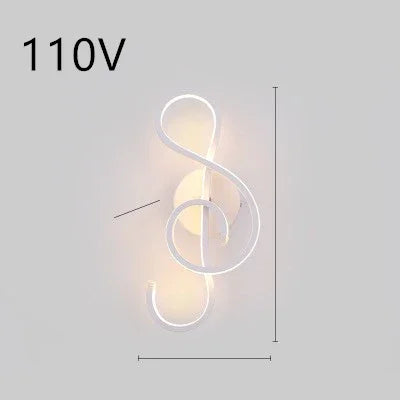 Nordic LED Wall Lamp - Minimalist Bedside Light for Bedroom