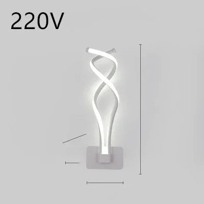 Nordic LED Wall Lamp - Minimalist Bedside Light for Bedroom