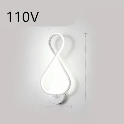 Nordic LED Wall Lamp - Minimalist Bedside Light for Bedroom